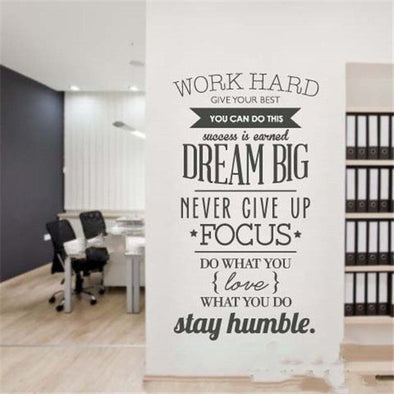 Dream Big Inspiration Quote Wall Sticker
