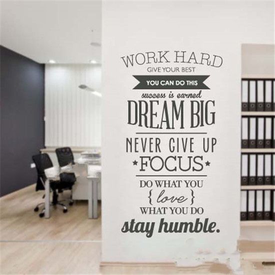 Dream Big Inspiration Quote Wall Sticker