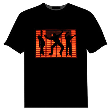 High Quality  Flashing Equalizer EL LED T-Shirt