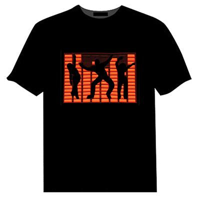 Alphabetic Equalizer LED T-Shirt