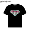 High Quality  Flashing Equalizer EL LED T-Shirt