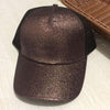 Messy Bun Cotton Sports Mesh Trucker Hat