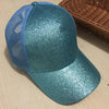 Messy Bun Cotton Sports Mesh Trucker Hat