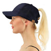 Messy Bun Cotton Sports Mesh Trucker Hat