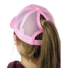 Messy Bun Cotton Sports Mesh Trucker Hat