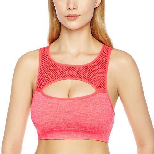 OEM Mesh Design Silver Racerback Women's Bra